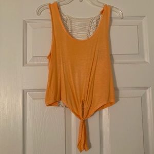 Orange Crochet Top